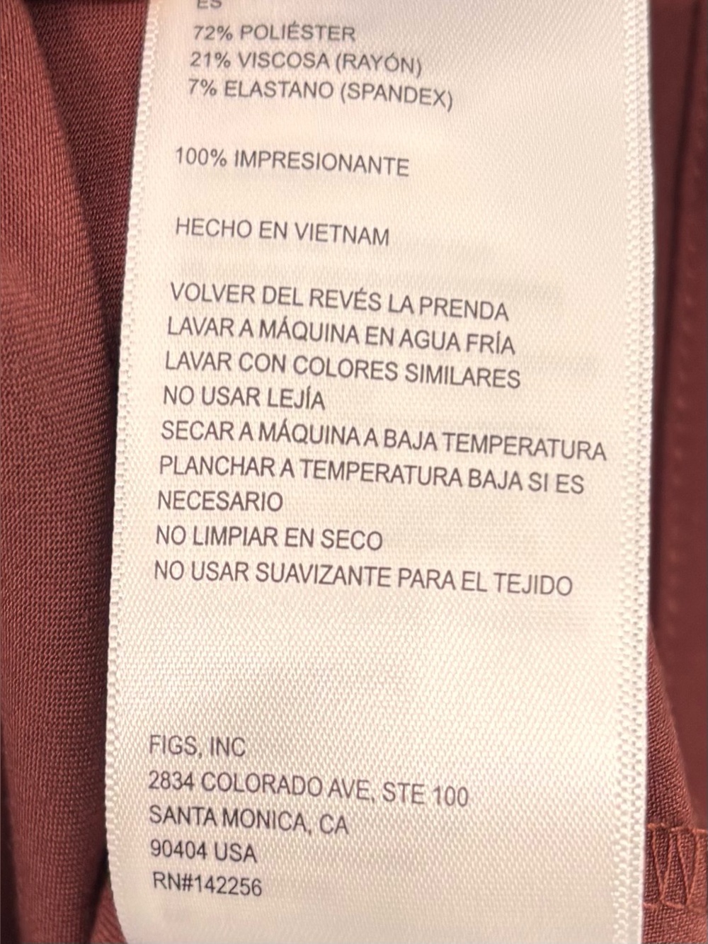 Figs Mens 4X Leon Three Pocket Scrub Top Burgundy Red Technical Collection 4XL - Picture 7 of 11